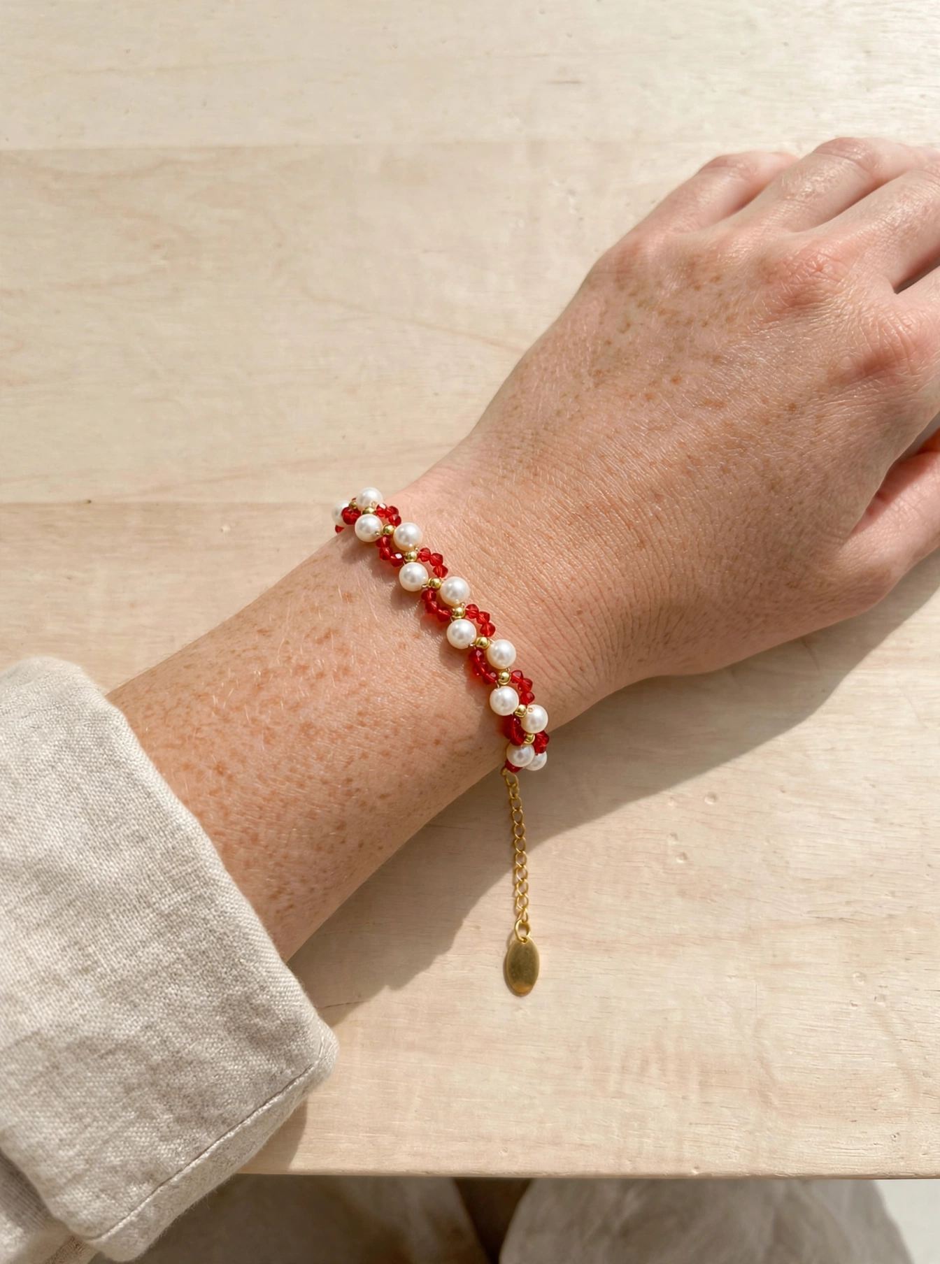 Ruby Twist Bracelet